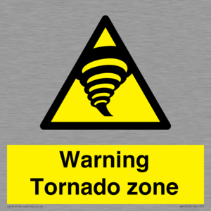 Warning Tornado zone
